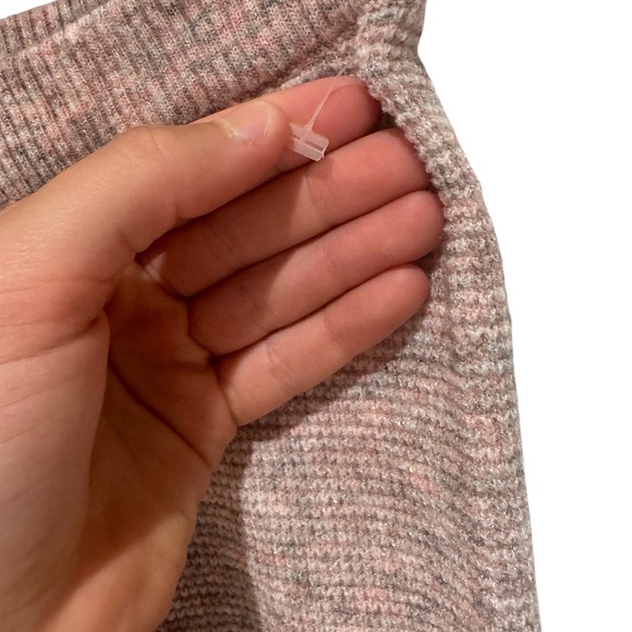 FREE PEOPLE Intimately Free pink & grey knit lounge pant - size xs - Picture 4 of 8